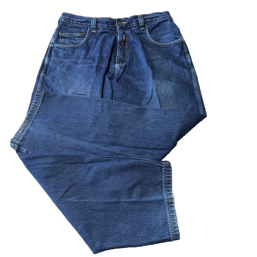 Vintage Willie Esco Duns Jeans Mens 38x34 Blue Pants Baggy Loose 90s Y2K Hip Hop - Picture 2 of 16